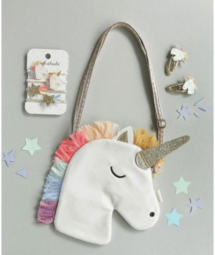 Sac pour enfant en forme de tête de Licorne. Adapté pour les enfants à partir de 3 ans.