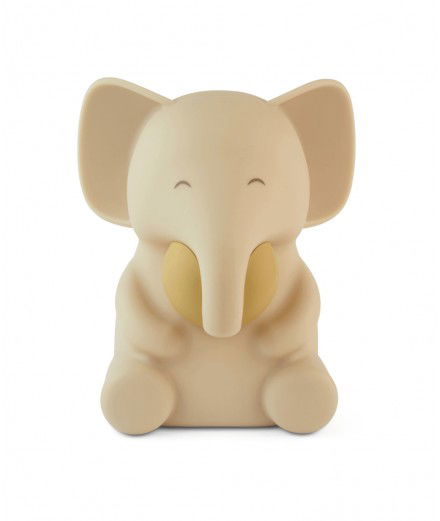 Veilleuse en silicone en forme d'éléphant de la marque danoise Nuuroo.