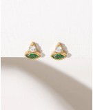 Boucles d'oreilles Cosmic small Vert de la créatrice Shlomit Ofir