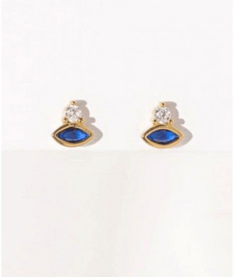 Boucles d'oreilles Cosmic small Bleu de la créatrice Shlomit Ofir