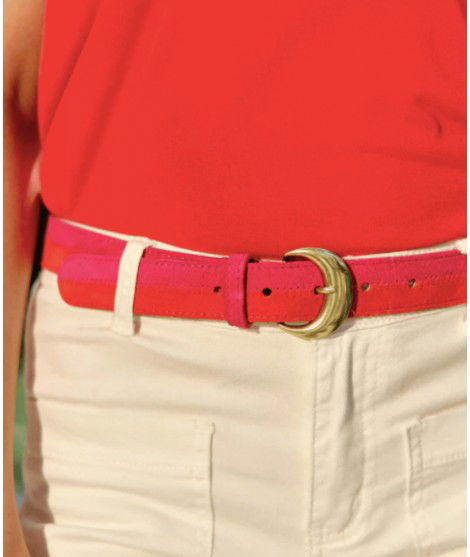 Ceinture Alan Fuchsia Rouge de la marque française La Petite Etoile