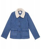 Manteau Nattie Bleu de la marque française La Petite Etoile.