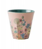 Gobelet en melamine taille medium Flower Collage de la marque danoise Rice