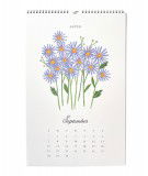 Calendrier mural Flowers 2025 de la marque de papeterie Rifle Paper Co.