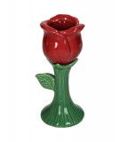 Vase soliflore Tulipe Rouge réalisé en porcelaine.