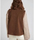 Gilet sans manches en fausse fourrure Grizzly couleur Chocolat