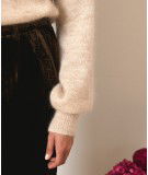 Pull Tiana en mohair et en laine de mérinos beige de la marque française Garance.