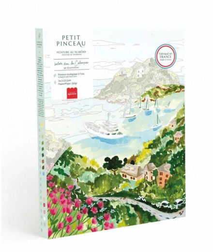 Coffret Peinture au numéro Les Calanques de la marque française La Petite Epicerie