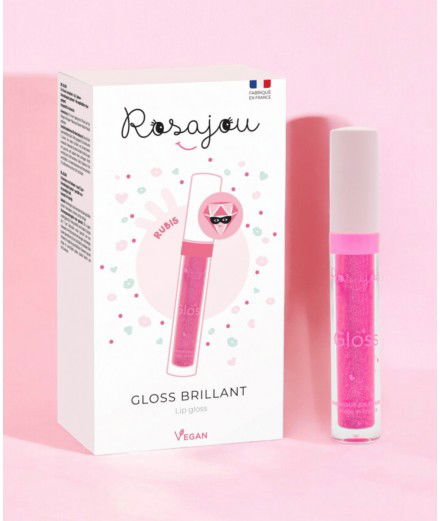 Gloss pour Enfant rubis de la marque française Rosajou