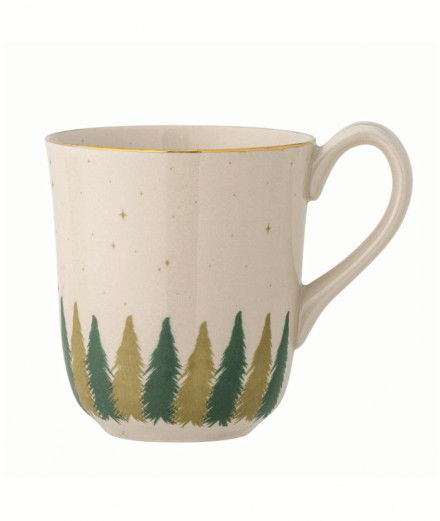 Mug de Noël Sapins de la marque de décoration Bloomingville.