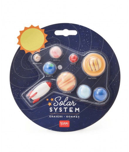 Set de 9 Gommes Système solaire de la marque Legami