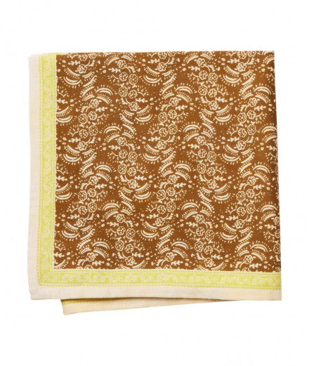 Grand foulard Bandana Biscuit de la marque française Bonheur du Jour