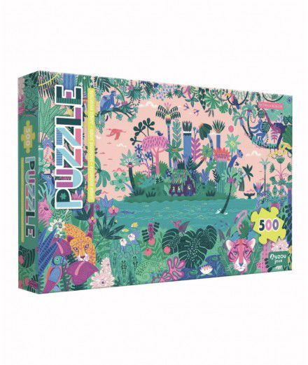 Puzzle de 500 pièces Jungle Enchantée des éditions Auzou.