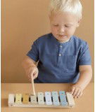 Xylophone en bois bleu de la marque pour enfants Little Dutch