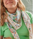 Grand foulard Indien Magic Garden Green de la marque française Bonheur du Jour