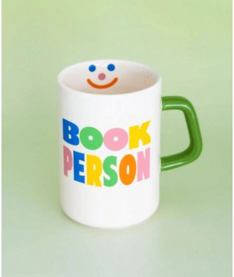 Mug Book Person au design coloré. 350 mL de contenance.