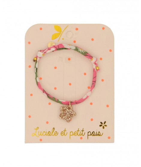 Bracelet Liberty Betsy Pivoine Etoile de la marque française Luciole et Petit Pois