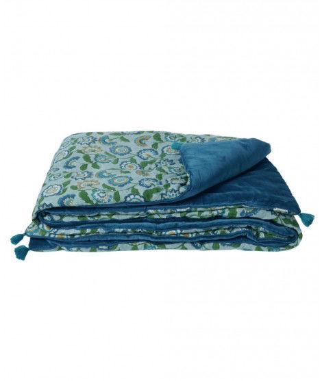 Sofa Cover Guapao Blue Green de la marque française Bonheur du Jour