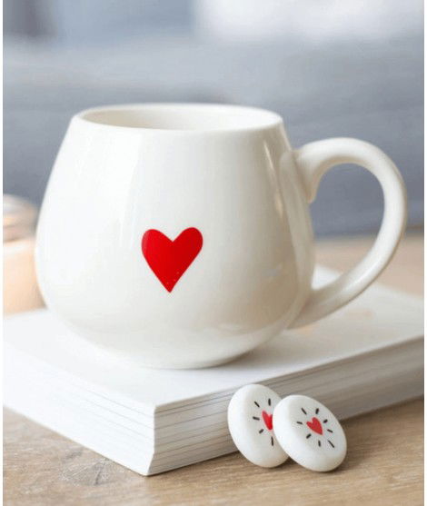 Mug en céramique Coeur Rouge