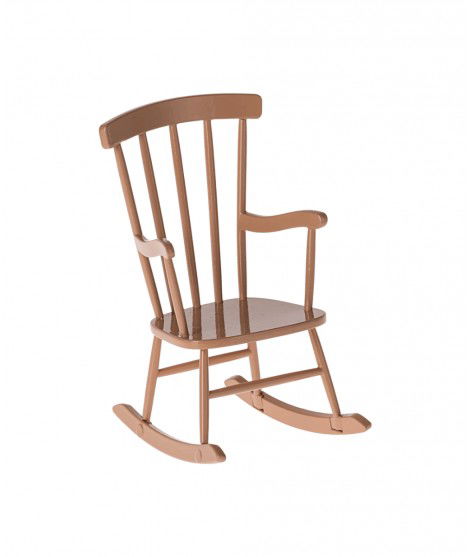 Chaise à bascule Rose poudré adaptée pour les petites souris Maileg