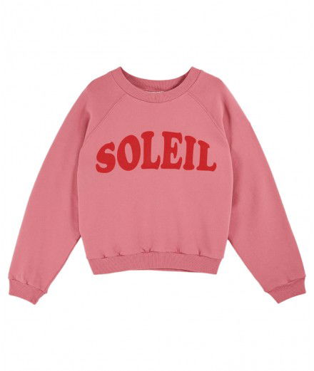 Sweat Bahia Soleil Framboise réalisé en coton biologique de la marque française Emile & Ida