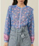 Blouse en coton biologique Jane Blue Capri Cove de la marque Louise Misha