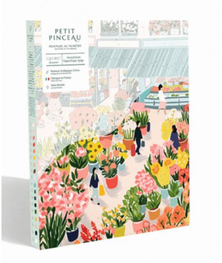 Coffret Peinture au numéro Flower Market de la marque française La Petite Epicerie