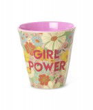 Gobelet melamine medium Girl Power de la marque danoise Rice