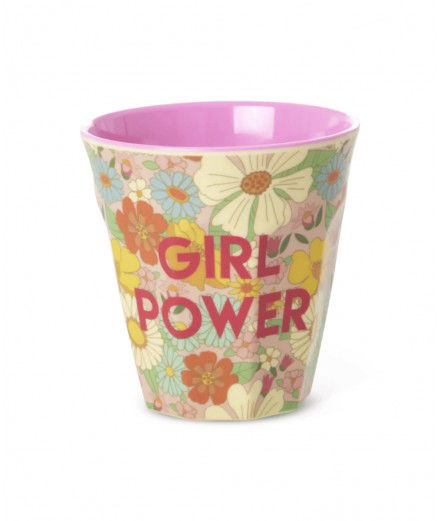 Gobelet melamine medium Girl Power de la marque danoise Rice