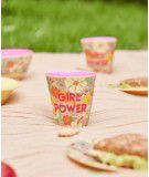 Gobelet melamine medium Girl Power de la marque danoise Rice