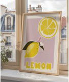 Affiche Lemon au format A3. Dessinée et imprimée en France sur du papier certifié FSC