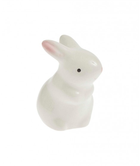 Petit lapin debout en porcelaine de la marque Rico Design