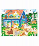 Puzzle Maison des lapins de la marque Crocodile Creek. Adapté pour les enfants à partir de 5 ans.