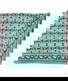 Grand foulard Indien Isha Bleu de la marque française Bonheur du Jour