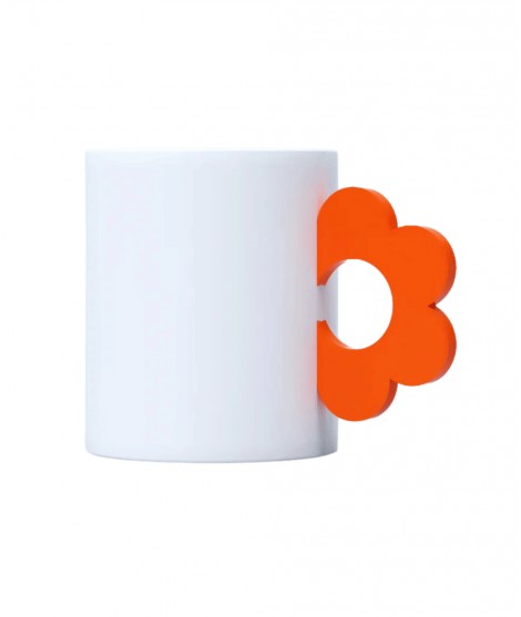 Mug Flower Orange de la marque française Fluid Market