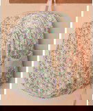Sac-à-dos Fleurs roses avec poche isotherme intégrée