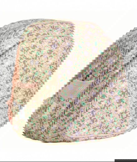 Sac-à-dos Fleurs roses avec poche isotherme intégrée