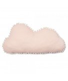 Coussin nuage Marshmallow pompons - Dream Pink