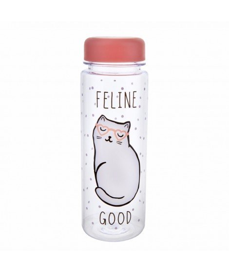 Bouteille chat blanc