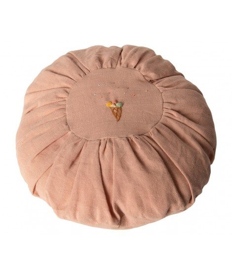 Coussin brodé Glace - Rose
